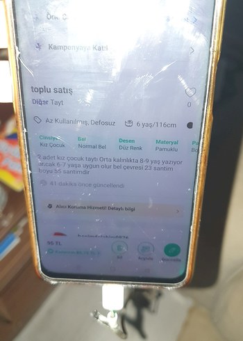 Kız Çocuk Lacivert Esnek Tayt - Görsel 6