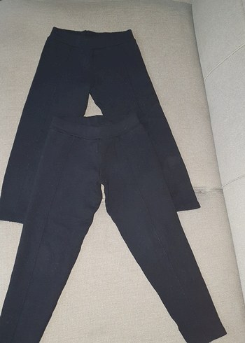 Kız Çocuk Lacivert Esnek Tayt - Görsel 2