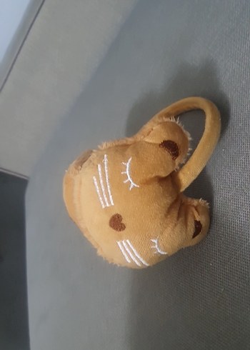 Bej Peluş Oyuncak Kedi Figürü - Görsel 3