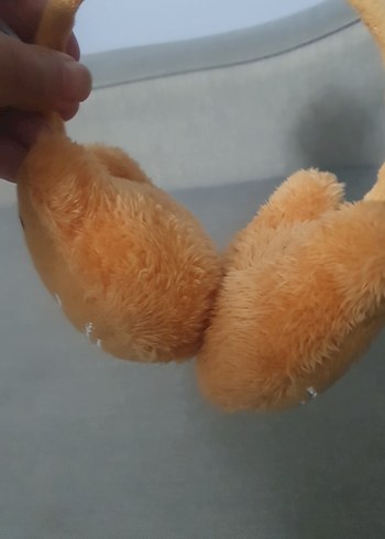 Bej Peluş Oyuncak Kedi Figürü - Görsel 2
