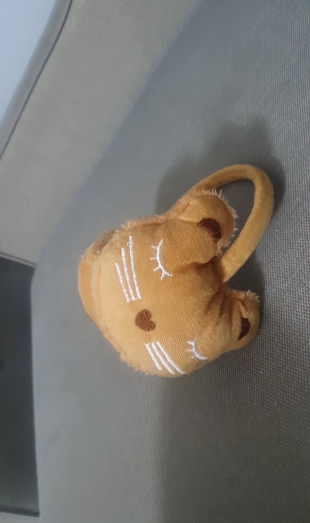 Bej Peluş Oyuncak Kedi Figürü - Görsel 3