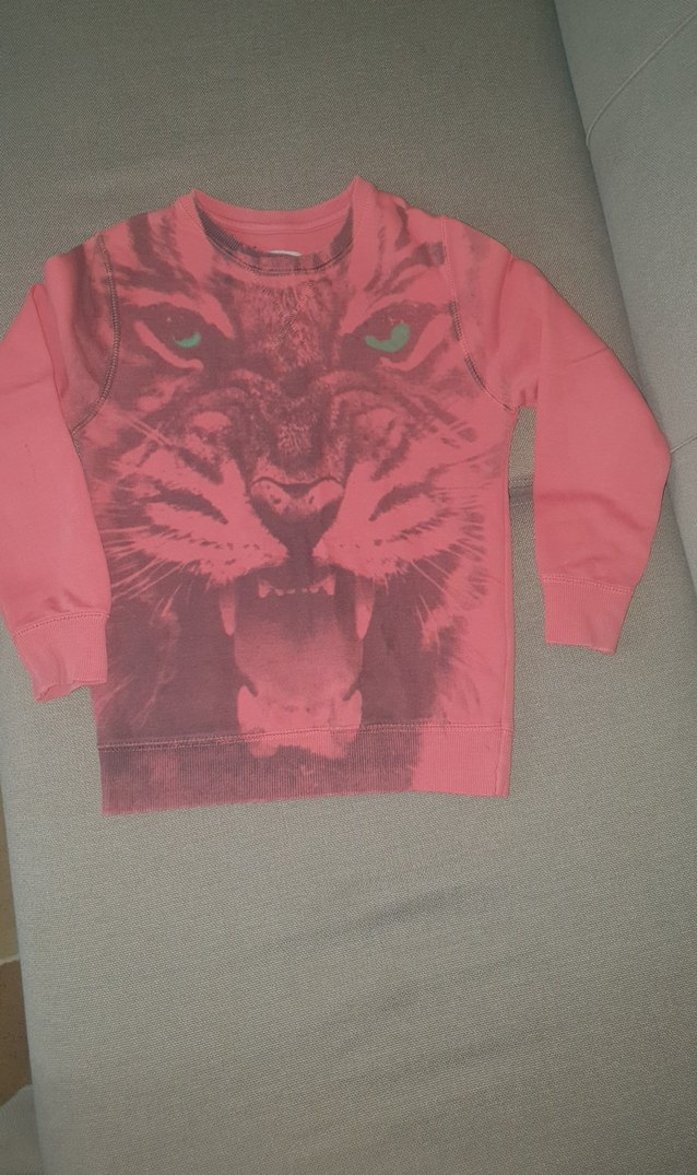 Koyu Kırmızı Baskılı Erkek Sweatshirt - Görsel 2