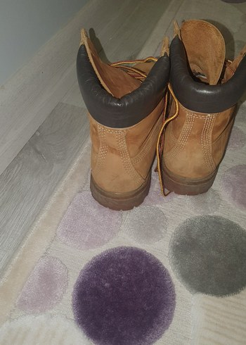 Bej Süet kadin Botları Bağcıklı - Görsel 3