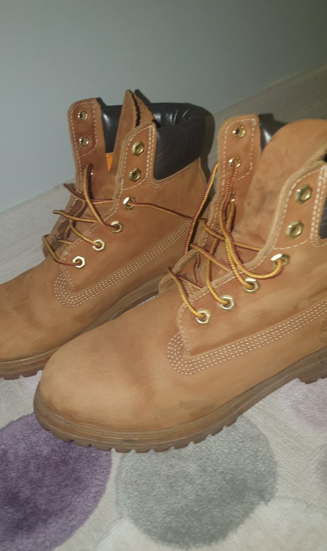 Bej Süet kadin Botları Bağcıklı - Görsel 2