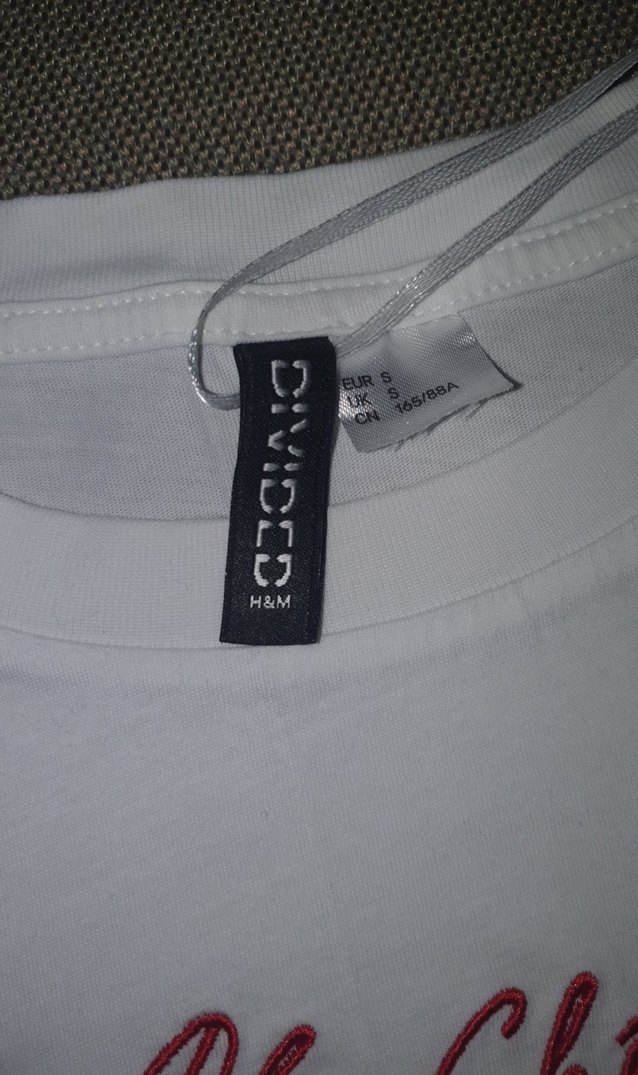 Beyaz Kısa Kollu Baskılı Kadın Tişört - Görsel 2