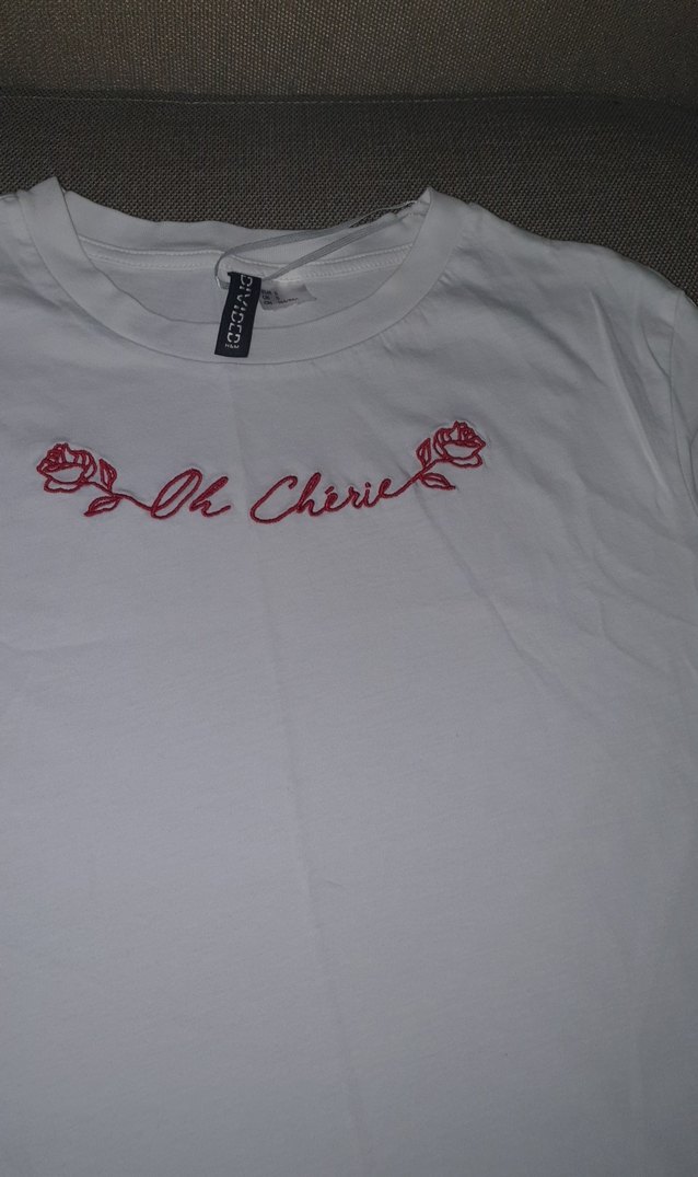 Beyaz Kısa Kollu Baskılı Kadın Tişört - Görsel 4