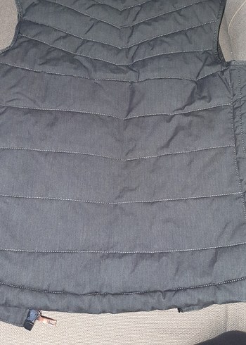 Gri Fermuarlı Erkek Street Style Yelek - Görsel 8