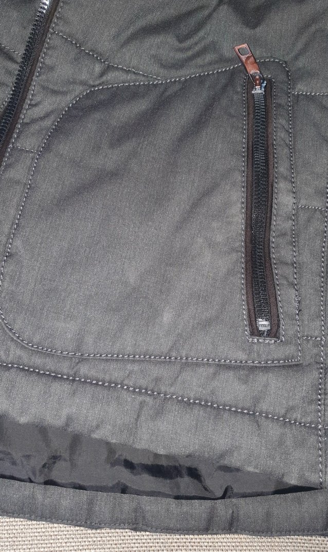 Gri Fermuarlı Erkek Street Style Yelek - Görsel 5