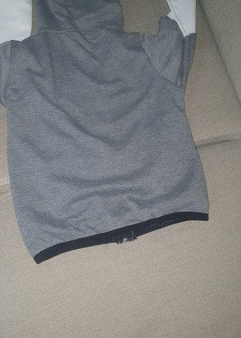 Nike Gri Fermuarlı Spor Sweatshirt - Görsel 6