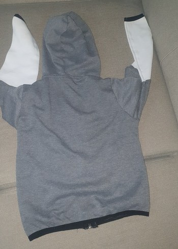 Nike Gri Fermuarlı Spor Sweatshirt - Görsel 5