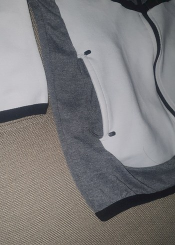 Nike Gri Fermuarlı Spor Sweatshirt - Görsel 4