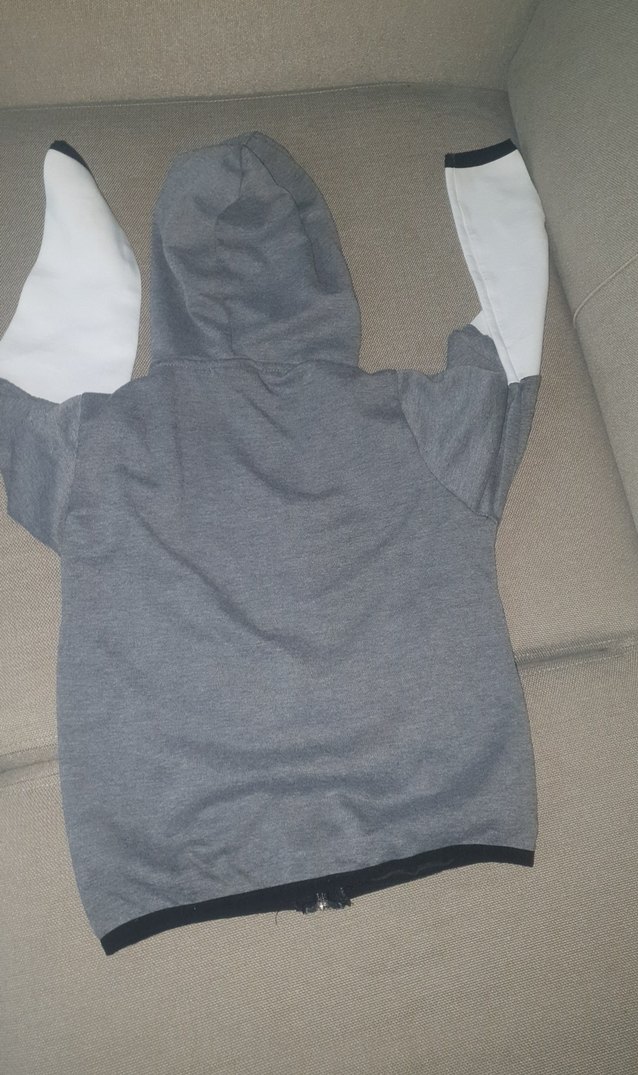 Nike Gri Fermuarlı Spor Sweatshirt - Görsel 5