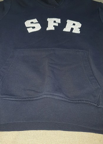 Erkek Çocuk Lacivert Sweatshirt SFR Baskılı - Görsel 5