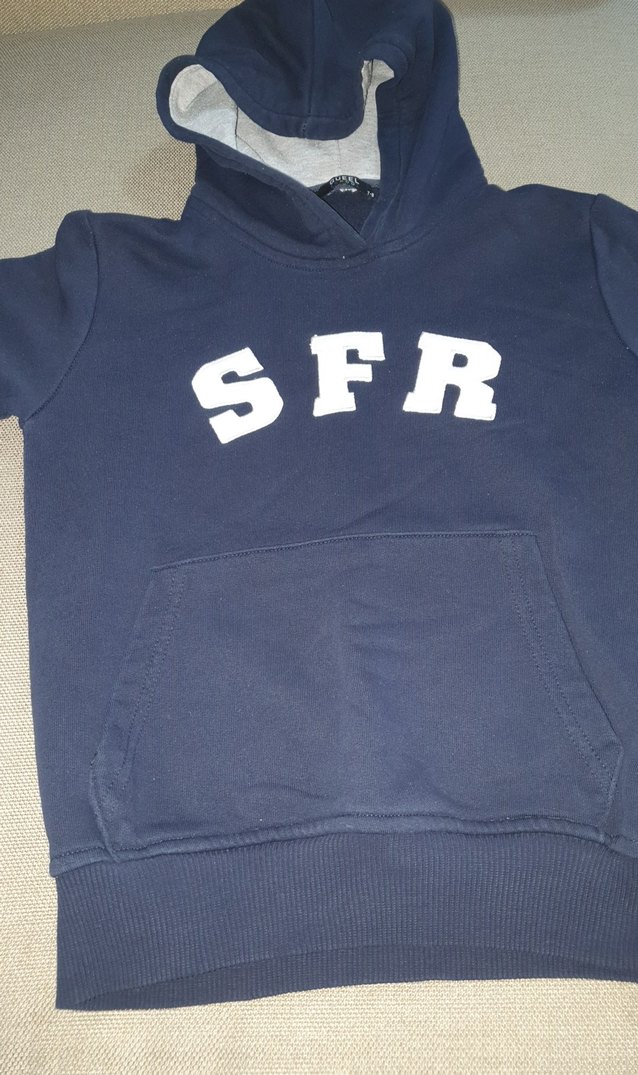 Erkek Çocuk Lacivert Sweatshirt SFR Baskılı - Görsel 4