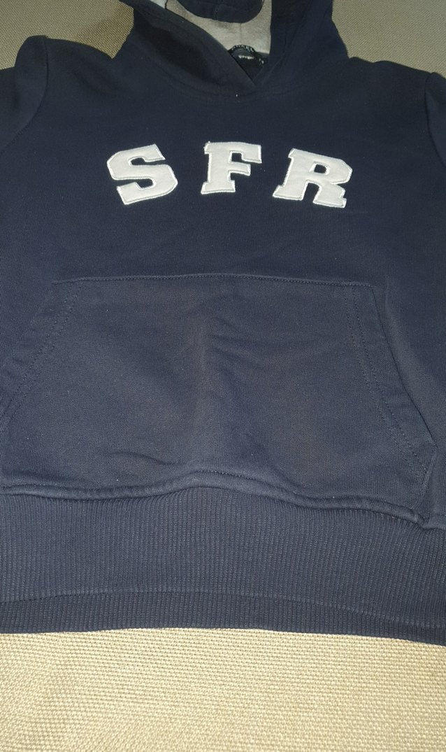 Erkek Çocuk Lacivert Sweatshirt SFR Baskılı - Görsel 5