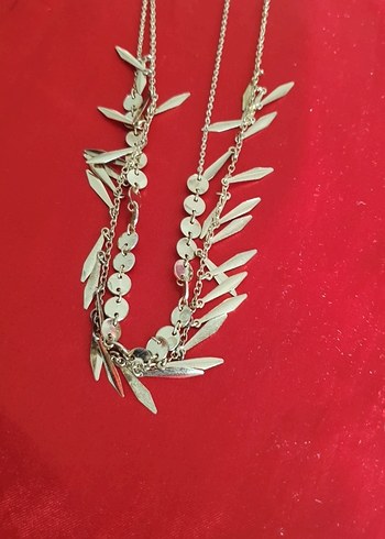 Bohem Zincir Detaylı Uzun Altın Kolye - Görsel 3