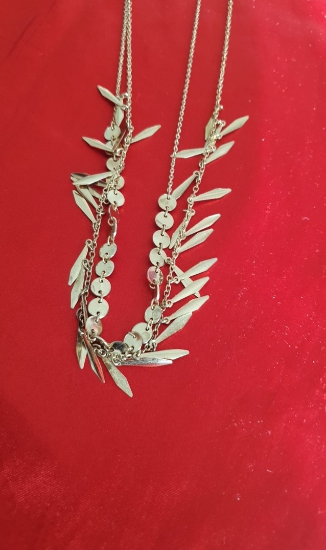 Bohem Zincir Detaylı Uzun Altın Kolye - Görsel 3