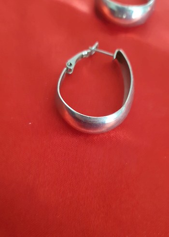 Kilitli Gümüş Kadın Küpeler - Görsel 5