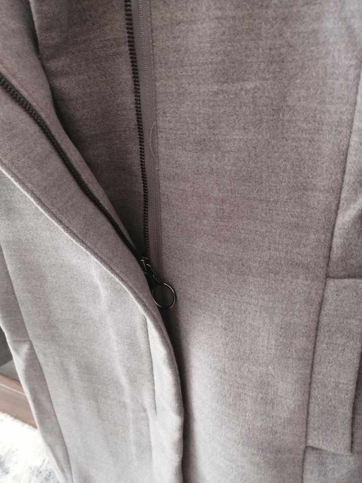 Gri Kadın Kaban - Görsel 2