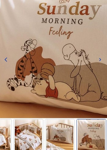 Baskılı Pamuklu Bebek nevresim takımı - Görsel 5