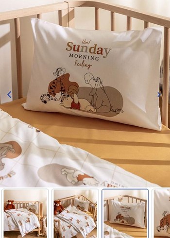 Baskılı Pamuklu Bebek nevresim takımı - Görsel 4