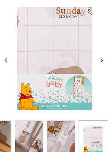 Baskılı Pamuklu Bebek nevresim takımı - Görsel 2