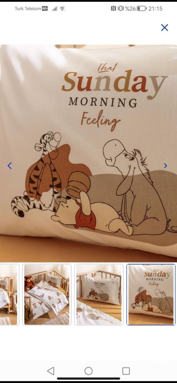 Baskılı Pamuklu Bebek nevresim takımı - Görsel 5