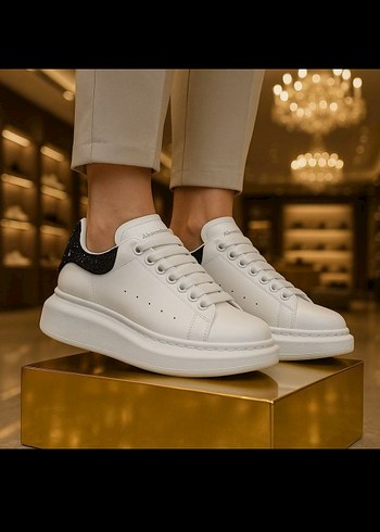 İTHAL A+  37-40  Alexander McQueen Beyaz Platform Spor Ayakkabı - Görsel 4