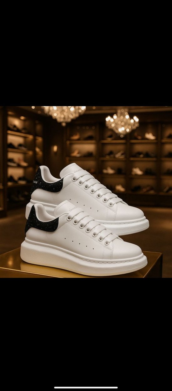 İTHAL A+  37-40  Alexander McQueen Beyaz Platform Spor Ayakkabı - Görsel 3