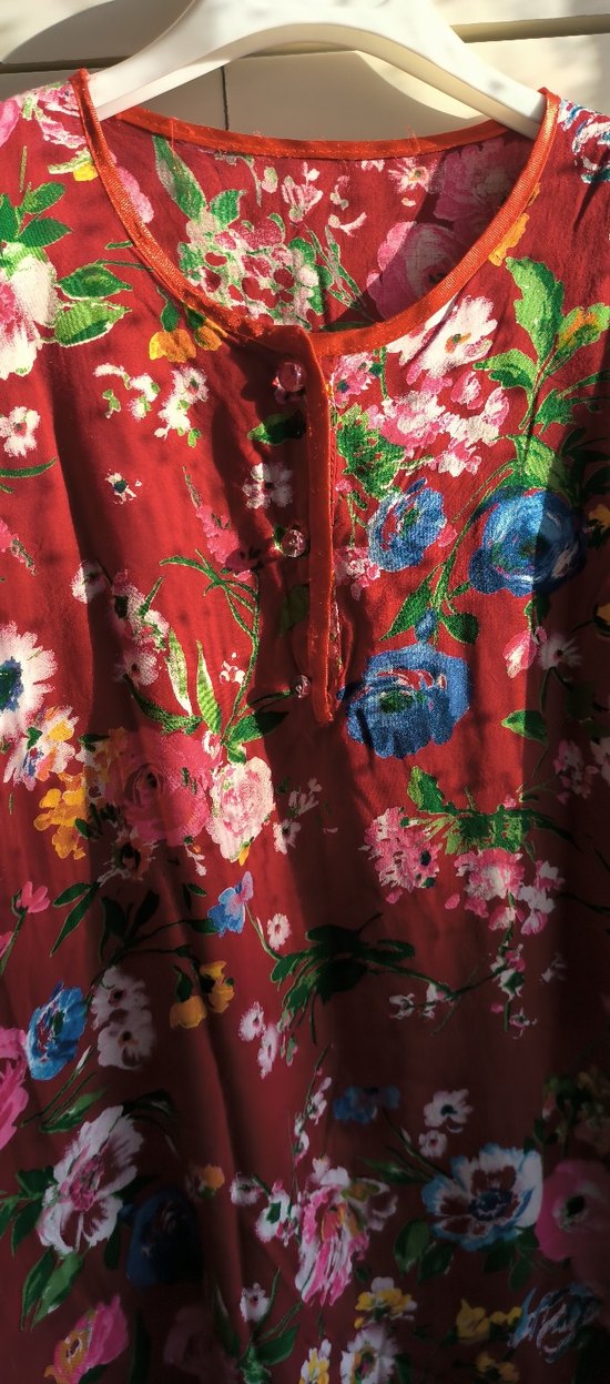 Hamile Elbisesi Çiçek Desenli Uzun Bohem Kadın elbise - Görsel 3