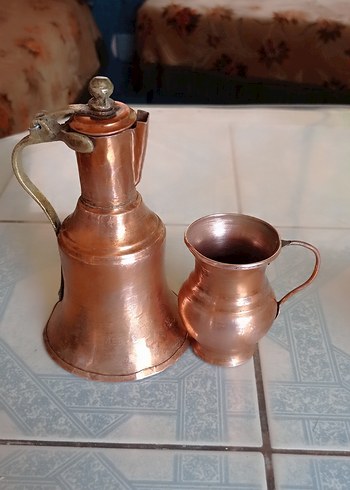 2 ADET ESKİ ANTİKA BAKIR ÜRÜN.