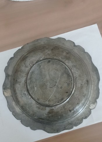 OLDUKÇA YAŞLI ESKİ ANTİKA BAKIR TABAK. - Görsel 2