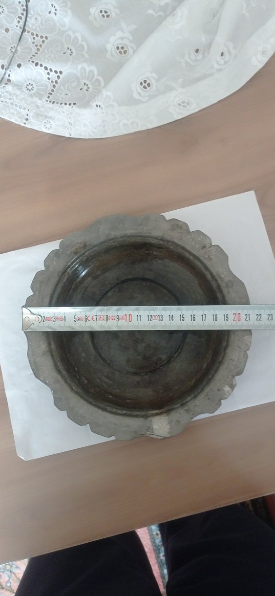 OLDUKÇA YAŞLI ESKİ ANTİKA BAKIR TABAK. - Görsel 3