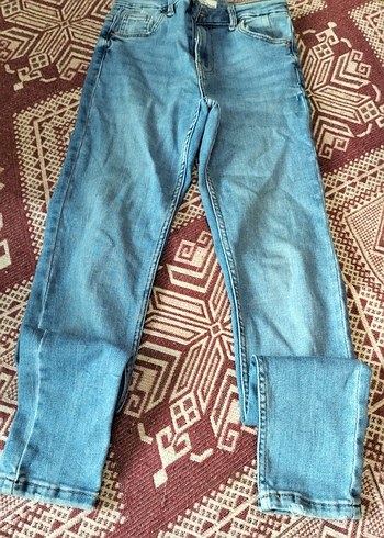 Kadın Mavi Normal Boy Denim Kot Pantolon