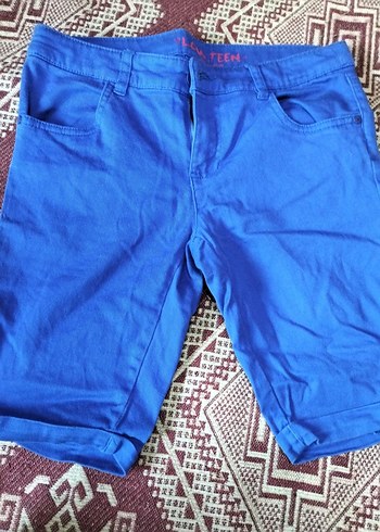çocuk Mavi Denim Mini Şort