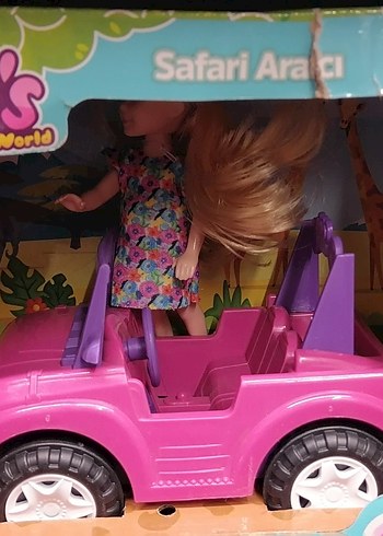 Pembe Safari Oyuncak Araba