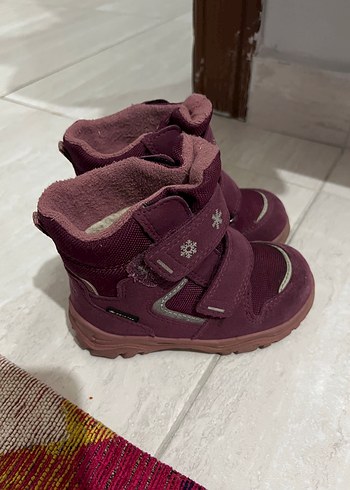 Kız Çocuk Mor Polar Bot Velcro