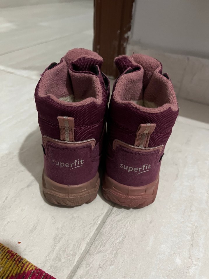 Kız Çocuk Mor Polar Bot Velcro - Görsel 3