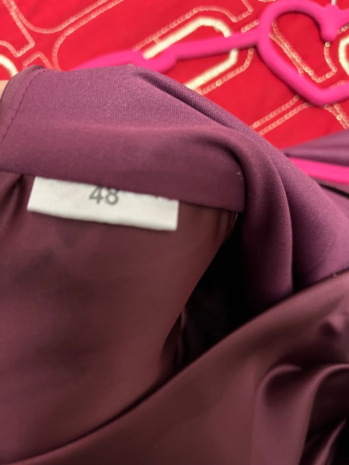 Drapeli Bordo Midi Abiye Elbise - Görsel 3