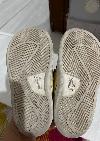 22 Beden beyaz Renk Kız Çocuk Beyaz Puma Spor Ayakkabı
