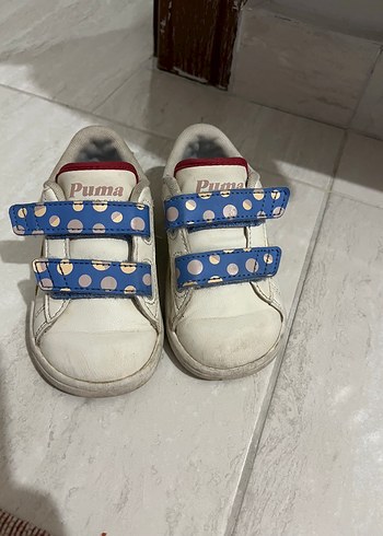 Kız Çocuk Beyaz Puma Spor Ayakkabı