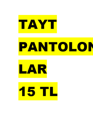 l Beden Pantolonlar 15 TL