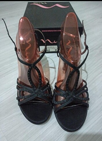 40 Beden siyah Renk Nina shoes bayan ince yüksek topuk ayakkabı