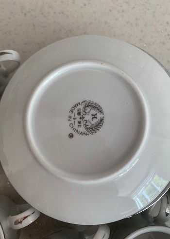 Beden beyaz Renk Desenli Beyaz Porselen Kahve Fincanı Seti