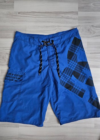 Erkek Mavi Deniz Şortu - Görsel 2