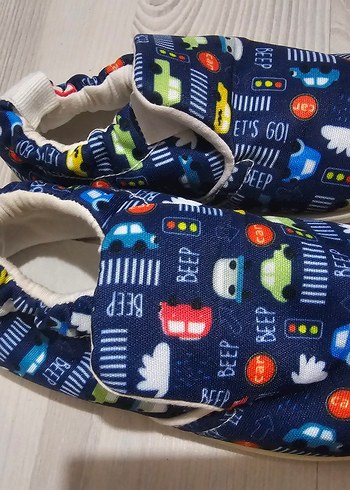 Renkli Baskılı Tokalı Erkek Çocuk Ev Terliği - Görsel 2