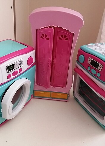  Oyuncak Çamaşır makinesi fırın gardırop 