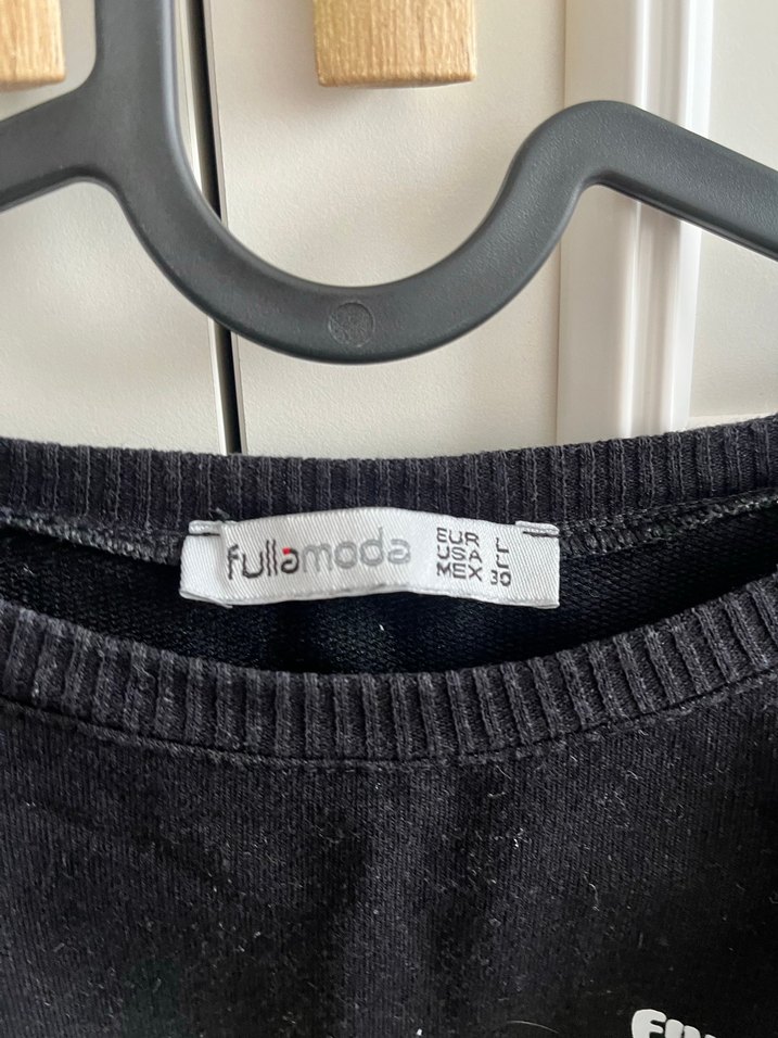 Siyah Baskılı Kadın Sweatshirt - Görsel 3