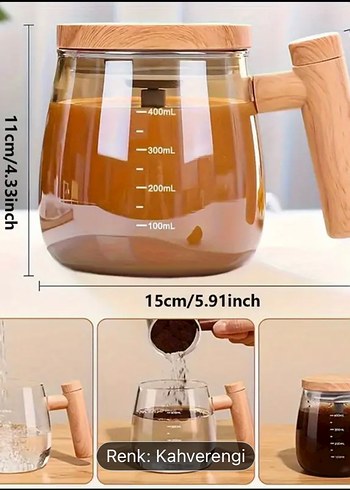 Otomatik karıştırma kahve bardağı - Görsel 3