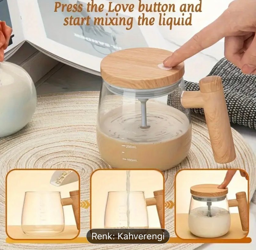 Otomatik karıştırma kahve bardağı - Görsel 2